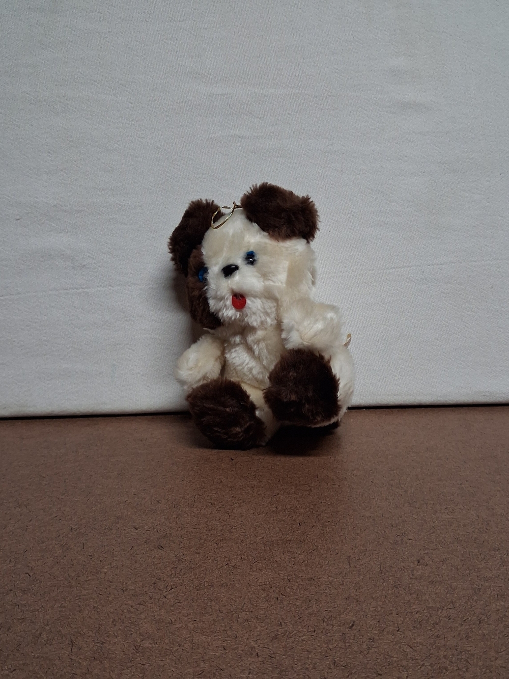 Plush Small Pet Toy Ornemental - Cream and Brown
